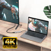 Act connectivity usb-c 4k multiport adapter voor 2 hdmi schermen, usb-a datapoort (aluminium)