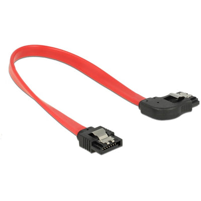 Delock sata 6 gb s 90° kabel (rood, 0,2 meter)