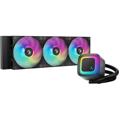 Deepcool le360 v2 serie - all-in-one waterkoeling - 360mm - rgb verlichting - zwart