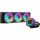 Deepcool le360 v2 serie - all-in-one waterkoeling - 360mm - rgb verlichting - zwart