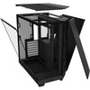 Nzxt h6 flow midi tower behuizing (zwart | 2x usb-a | 1x usb-c | tempered glass)