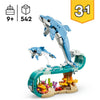 Lego creator 3-in-1 - zeedieren: prachtige dolfijnen constructiespeelgoed (31385)