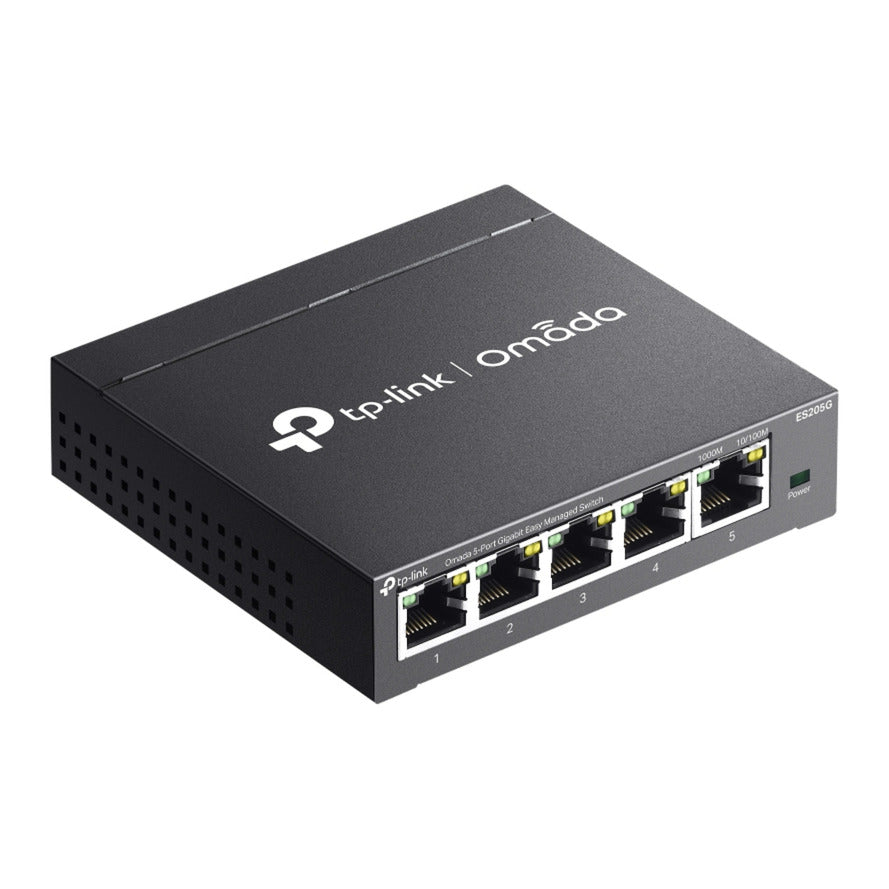Tp-link omada es205g 5-poort gigabit easy managed switch (zwart)
