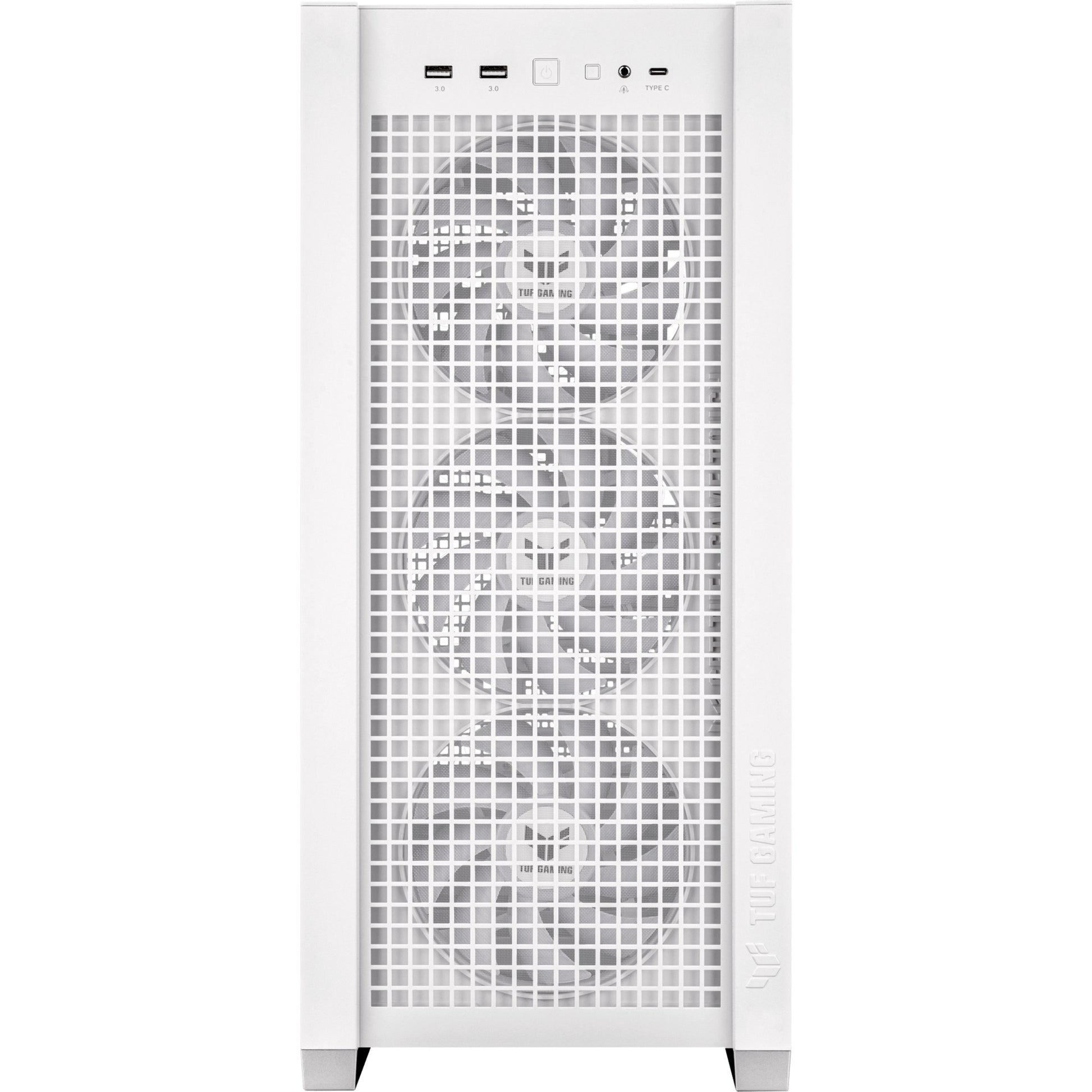 Asus tuf gaming gt302 argb midi tower behuizing (wit | 2x usb-a | 1x usb-c | rgb | tempered glass)