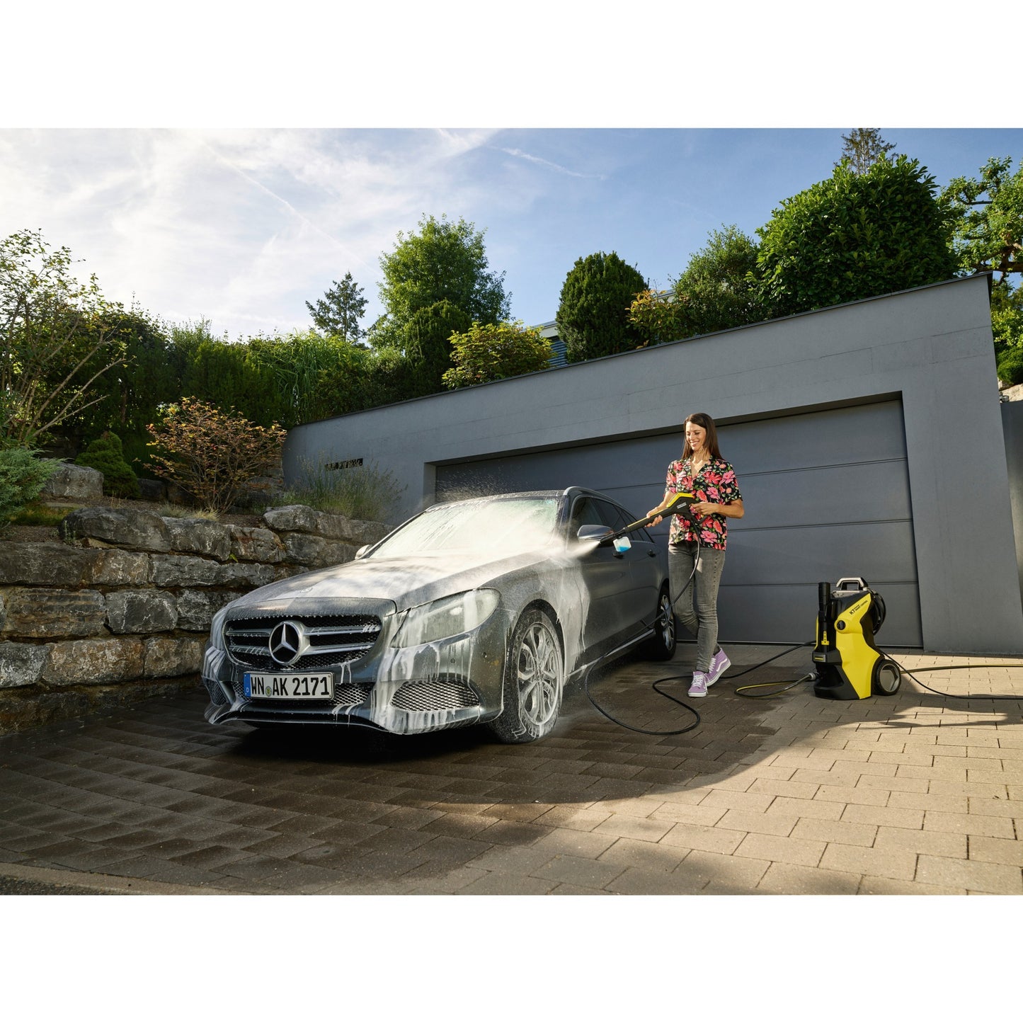 Kärcher k 7 premium smart control home hogedrukreiniger (geel zwart, 1.317-233.0, bluetooth)