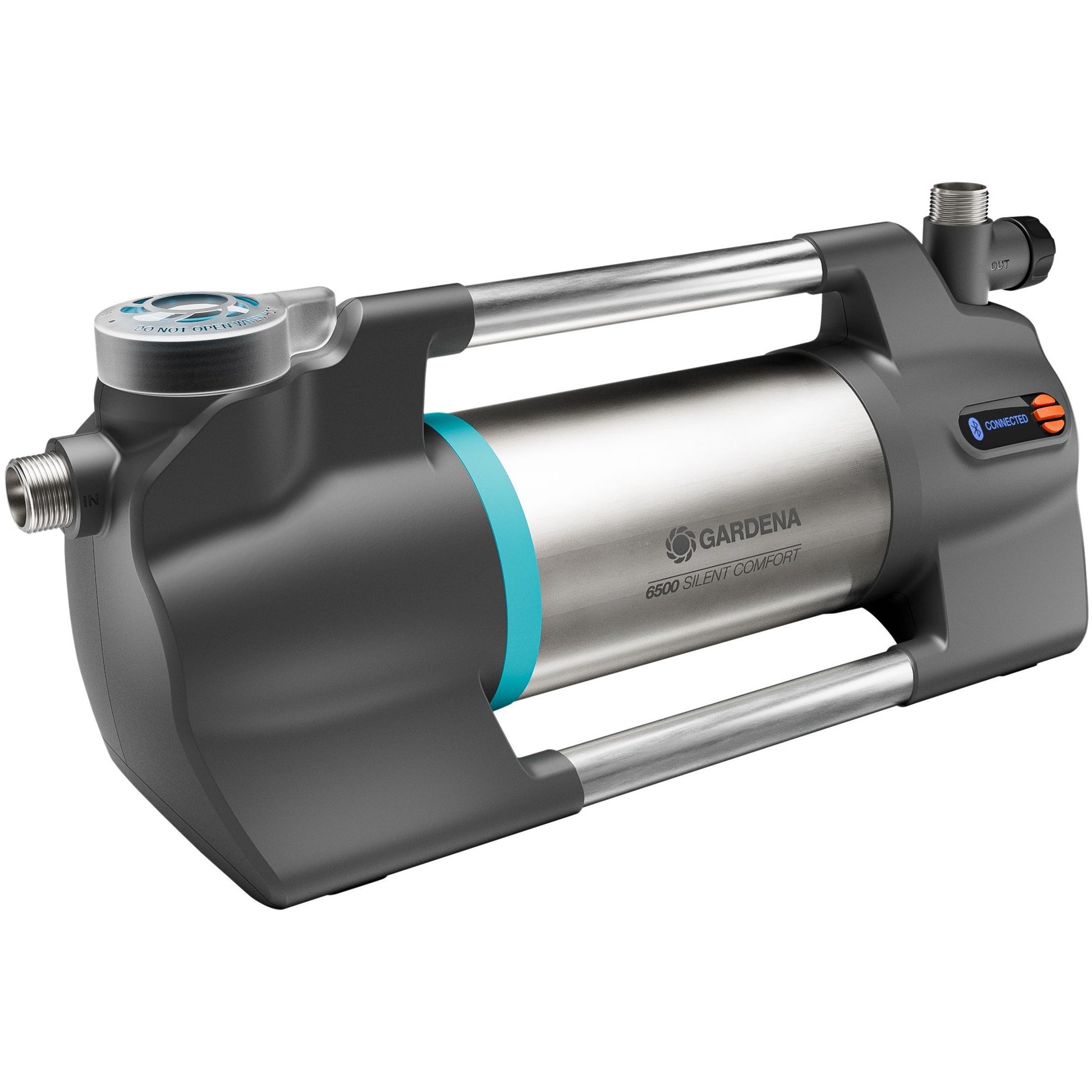 Gardena besproeiingspomp 6500 silentcomfort (donkergrijs roestvrij staal, 1300 watt | bluetooth)