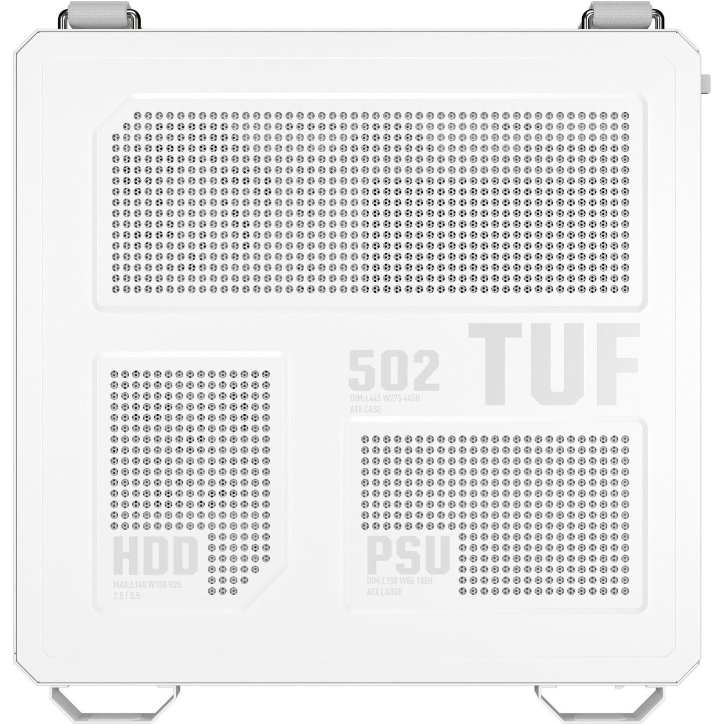 Asus tuf gaming gt502 horizon argb midi tower behuizing (wit | 3x usb-a | 1x usb-c | tempered glass)
