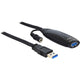 Delock usb 3.0 actieve verlengkabel (zwart, 10 meter)