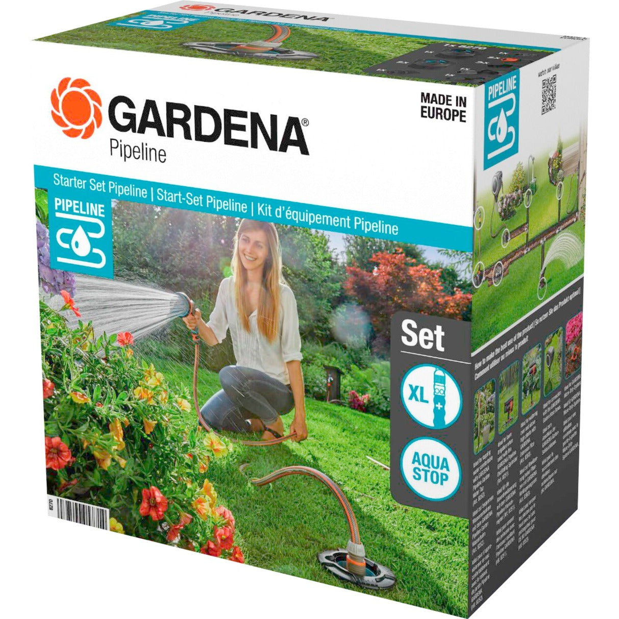 Gardena sprinklersysteem startset pipeline steekkoppeling - 8270-20