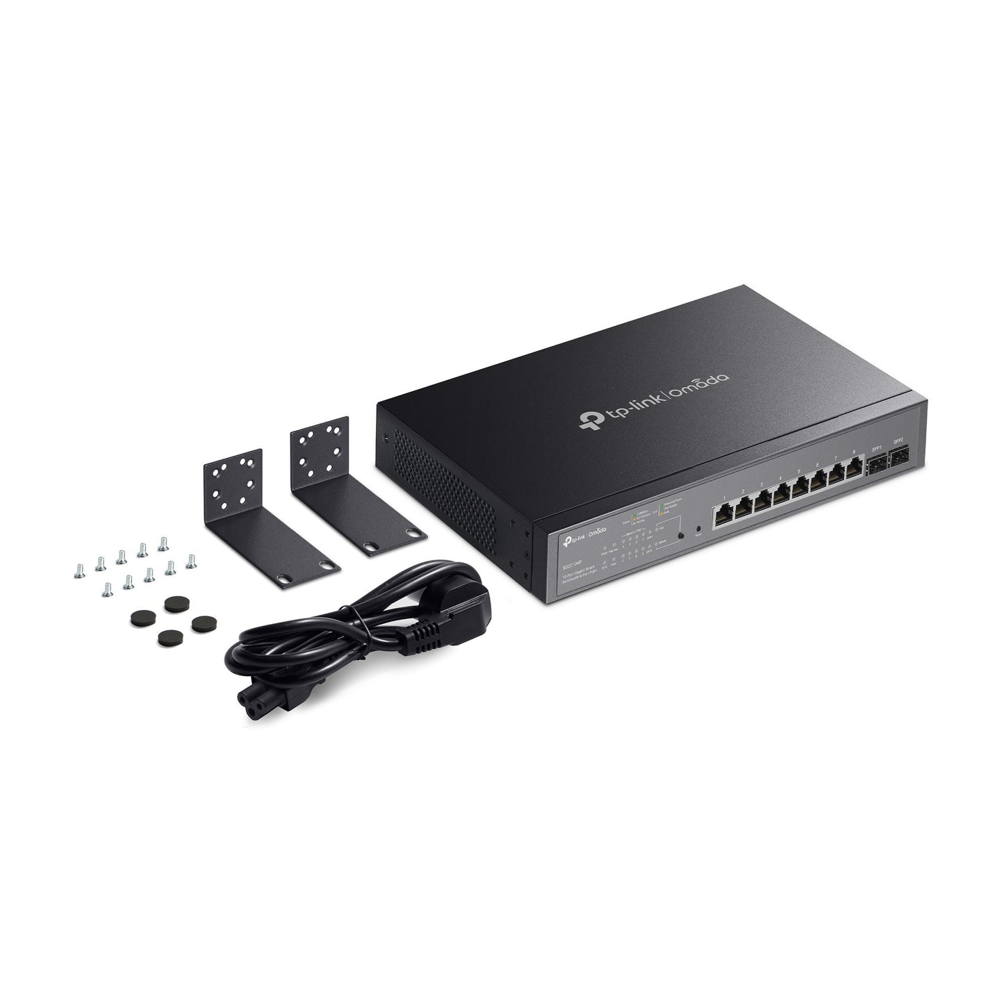 Tp-link omada sg2210mp jetstream 10-poorts gigabit smart-switch (zwart, 8x poe+, 2x gigabit sfp)