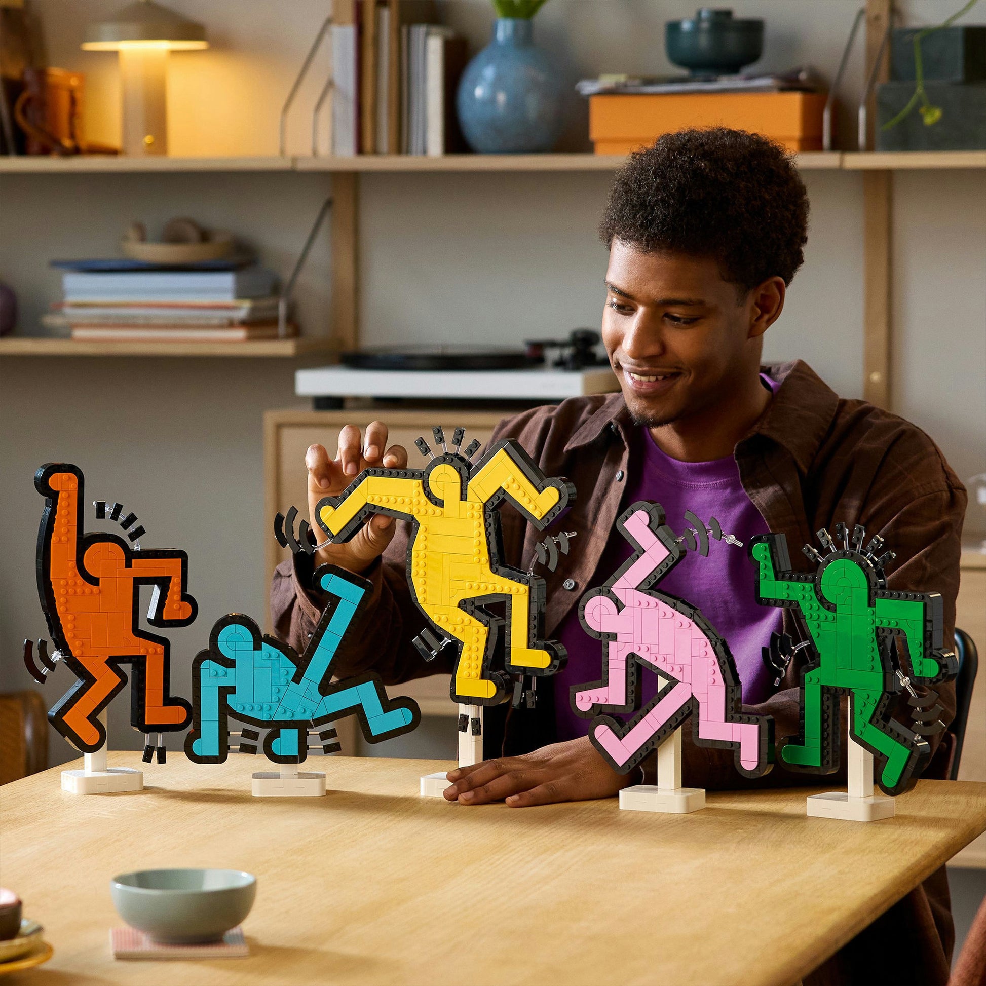 Lego art - keith haring – dansende figuren constructiespeelgoed (31216)