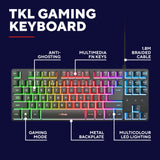 Trust gxt 833 thado toetsenbord met tkl-verlichting (zwart, us lay-out (qwerty), 80% (tkl), rgb) - afbeelding 5