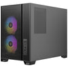 Antec flux m mini tower behuizing (zwart | 1x usb-a | 1x usb-c | tempered glass)