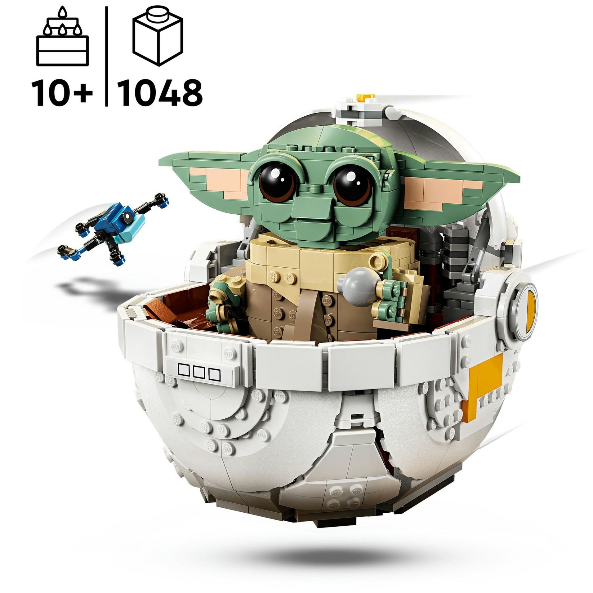 Lego star wars: the mandalorian™ grogu™ met zweefkinderwagen 75403