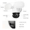 Reolink f850w trackflex floodlight wifi beveiligingscamera (wit, 4k, wifi)