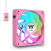 Thermaltake ct120 ex reverse argb sync pc cooling fan pink (3-fan pack) case fans (pink, 3 stuks, 120 x 120 x 25 mm, pwm) - afbeelding 4