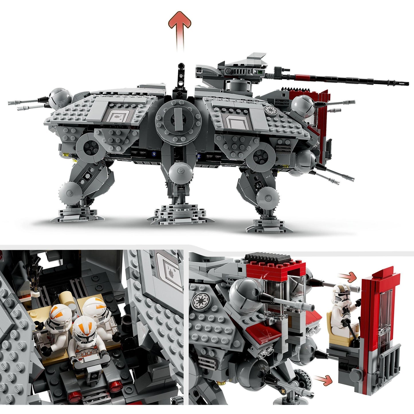 Lego star wars - at-te walker constructiespeelgoed (75337)