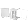 Antec c8 midi tower behuizing (wit zilver | 2x usb-a | 1x usb-c | tempered glass)