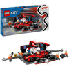 Lego city f1 pitstop en pitcrew met ferrari auto - 60443