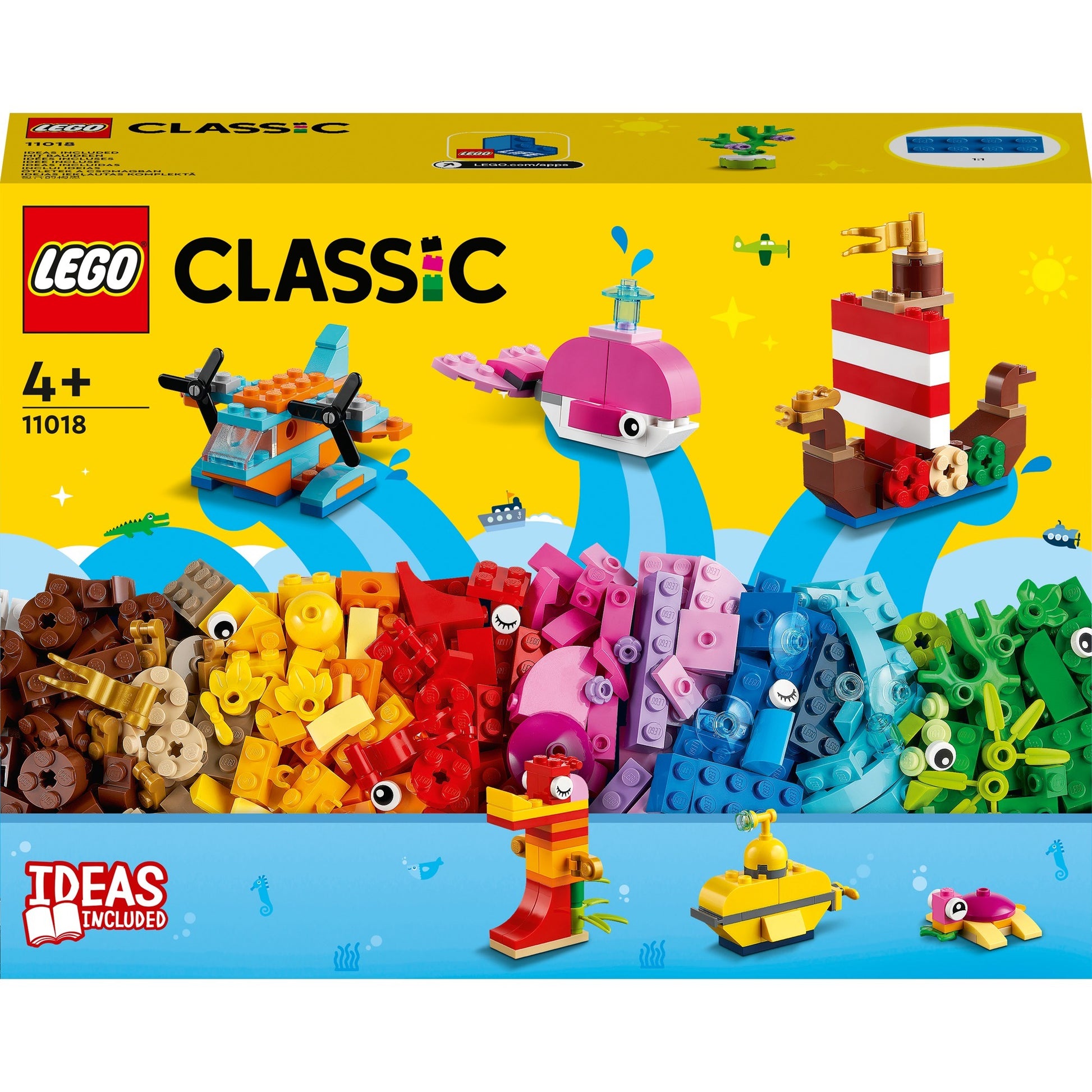 Lego classic - creatief zeeplezier constructiespeelgoed (11018)
