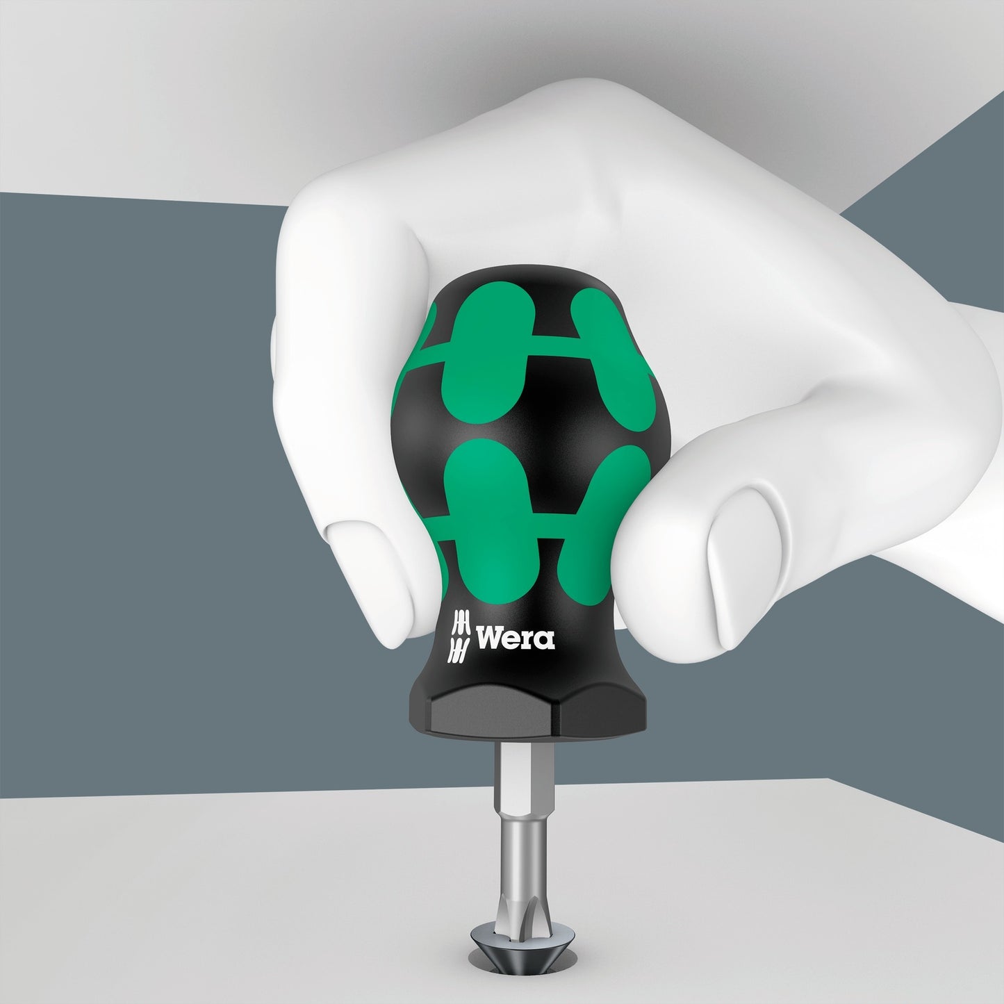 Wera 300 7 mix 2 schroevendraaierset (zwart groen, 7‑delig)