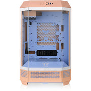 Thermaltake the tower 300 - peach fuzz mini tower behuizing (perzik | 3x usb-a | tempered glass) - afbeelding 2