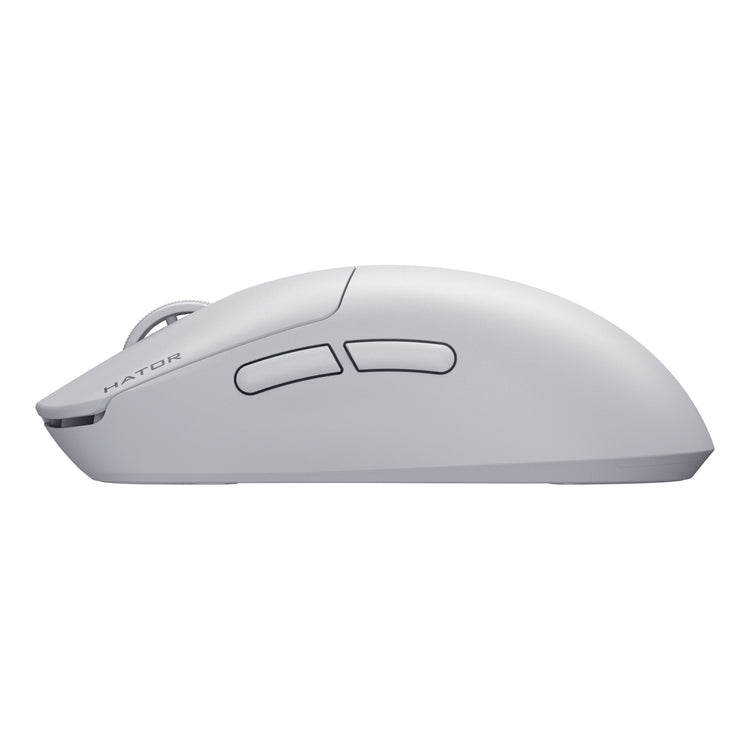Hator quasar 3s ultima 8k wireless gaming muis (wit, 30 000 dpi, 2.4 ghz bluetooth usb)