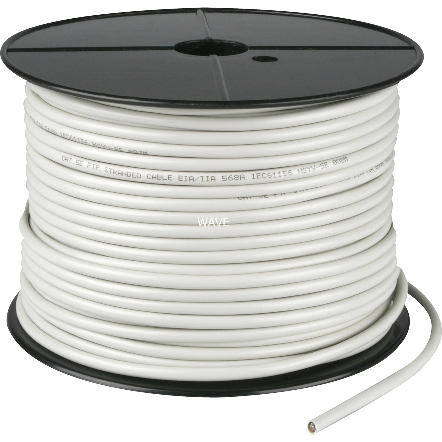 Goobay cat.5e netwerkkabel (grijs, 100 meter, f utp, rj-45, kabelrol, flexibel)