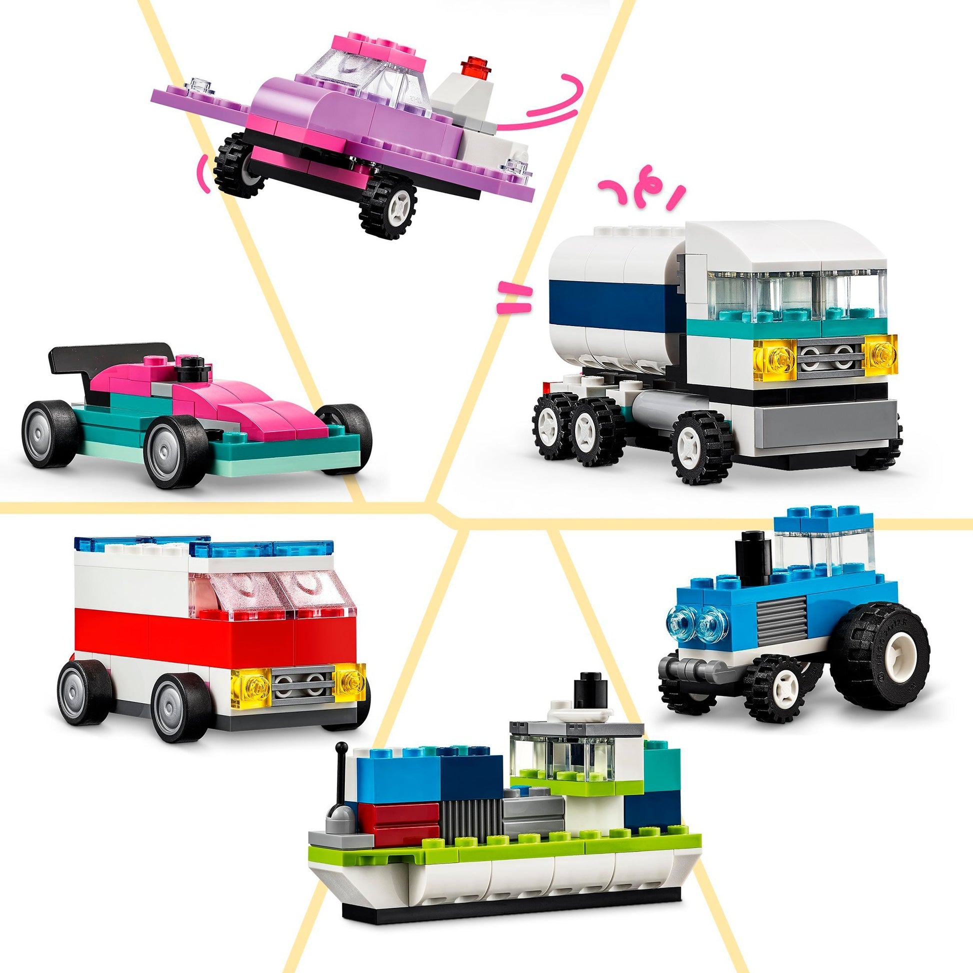 Lego classic 11036 creatieve voertuigen