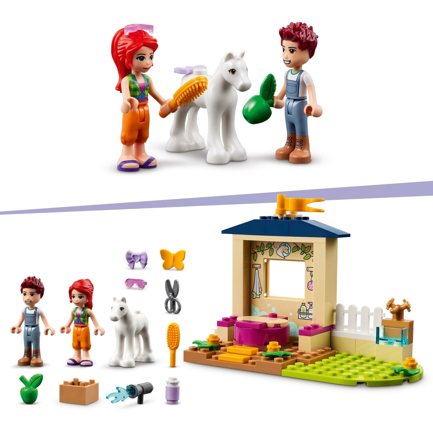 Lego friends - ponywasstal constructiespeelgoed (41696)