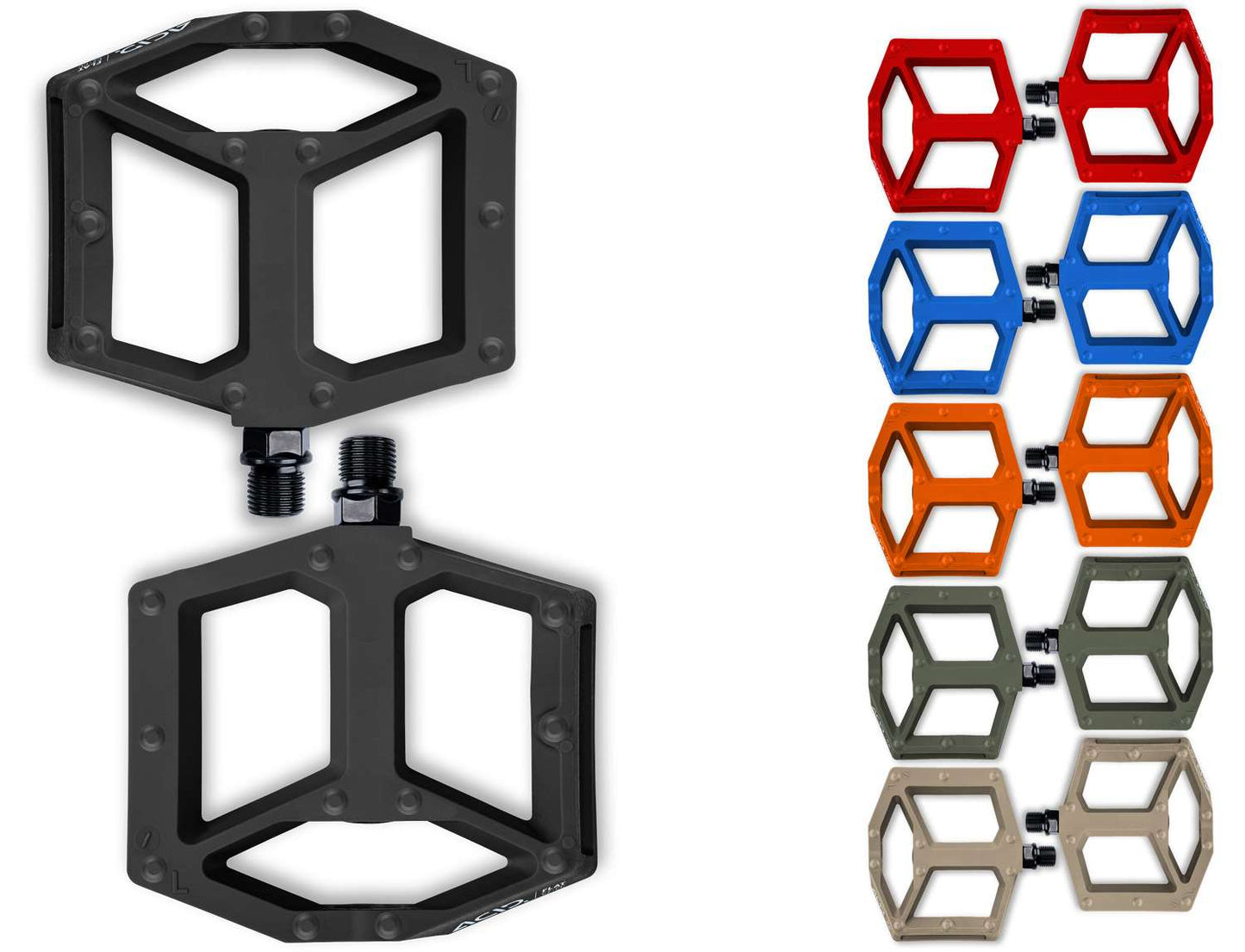 Acid flat c2-zp r platform pedals