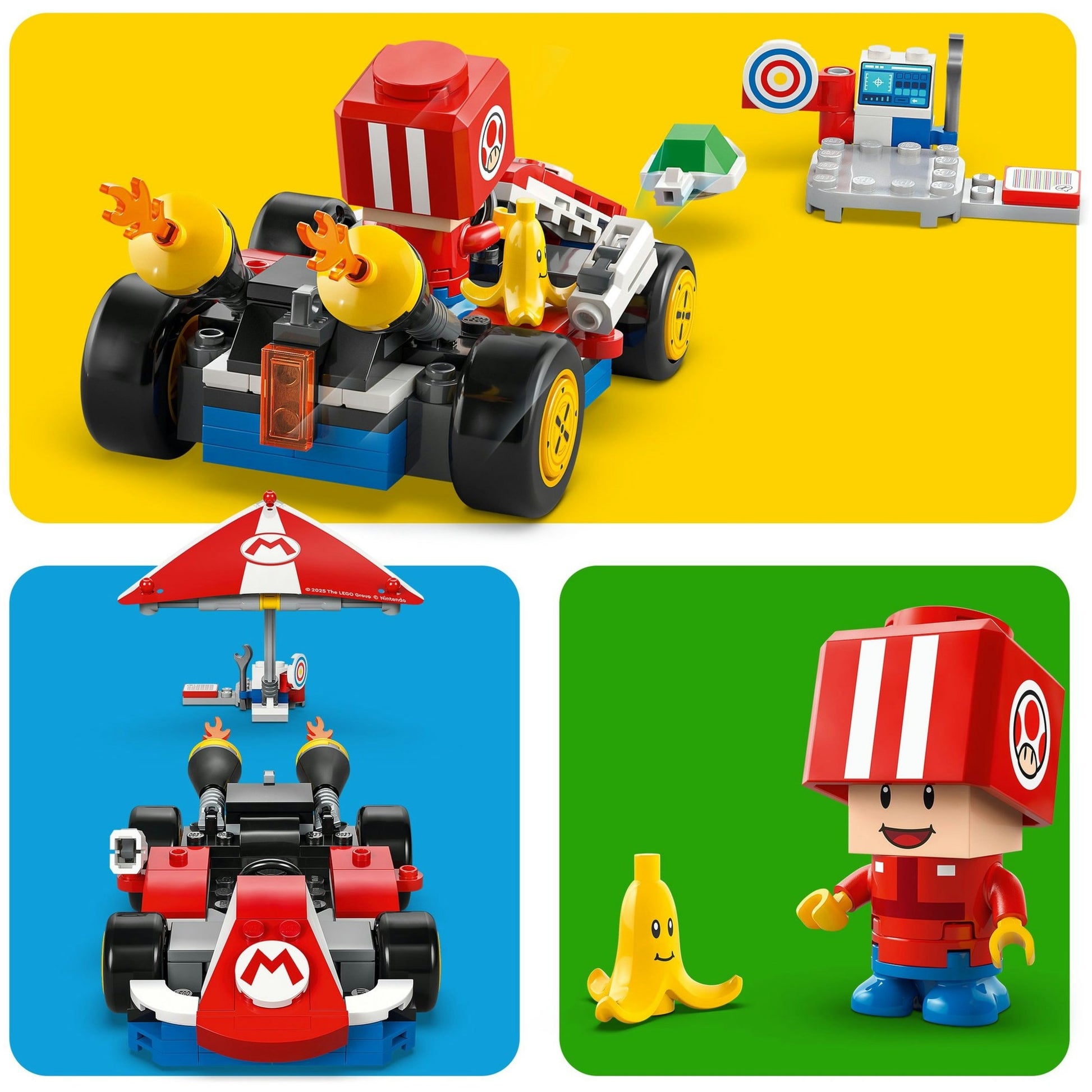 Lego super mario - mario kart - standaardkart constructiespeelgoed (72032)
