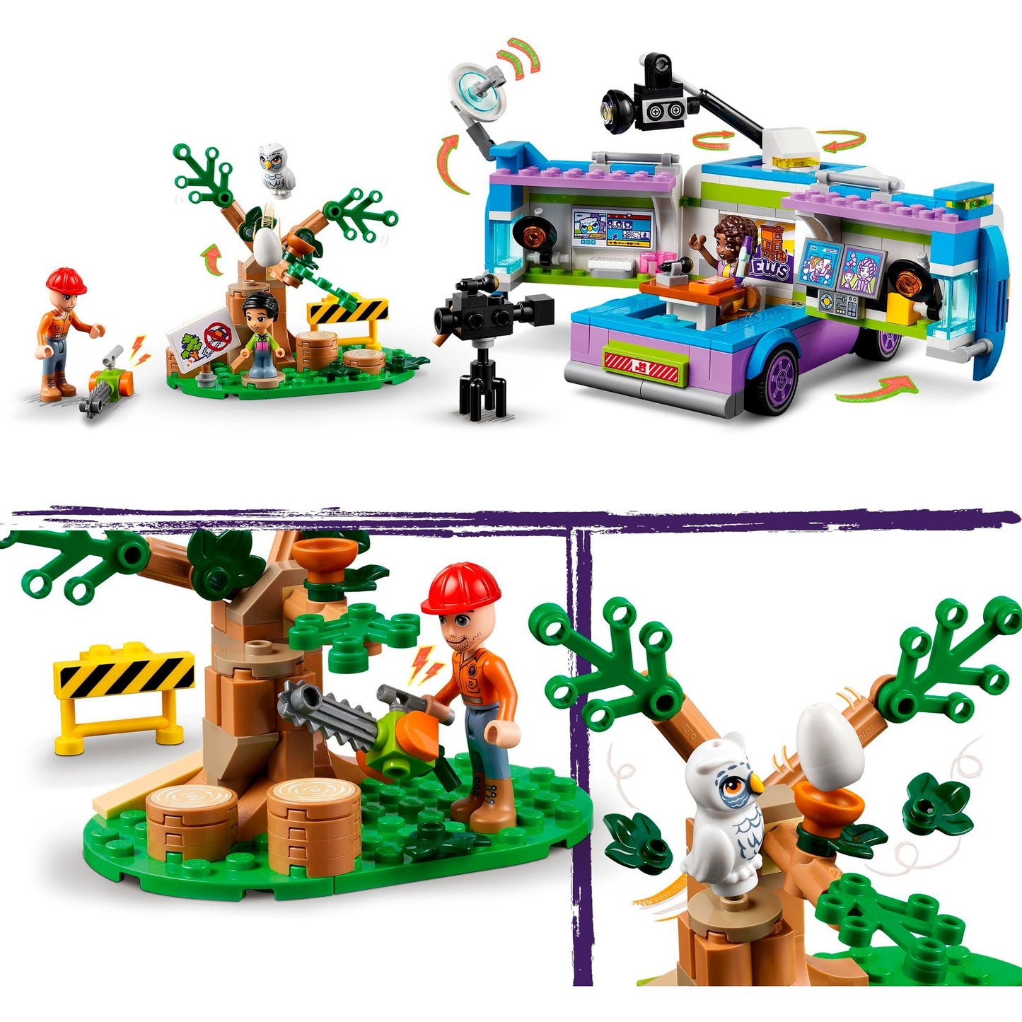 Lego friends - nieuwsbusje constructiespeelgoed (41749)