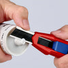 Knipex cutix universele mes stanleymes (rood blauw, incl. 2 mesbladen)