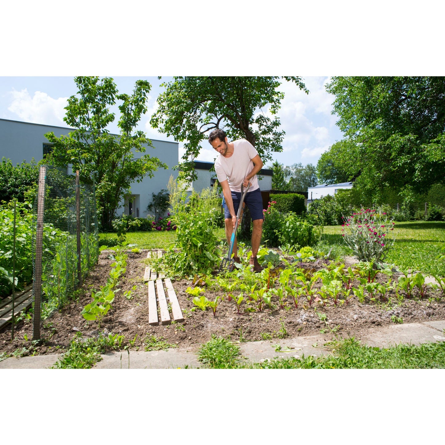 Gardena natureline spitvork - fsc keurmerk - grijs