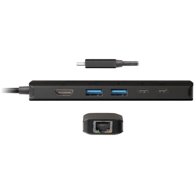 Club 3d usb gen1 type-c 6-in-1 hub dockingstation (zwart)