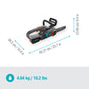 Gardena accukettingzaag powersaw 250 18v solo (grijs turquoise, accu en oplader niet inbegrepen, power for all alliance)