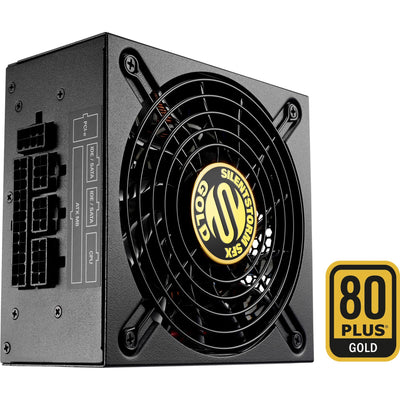 Sharkoon silentstorm sfx 500 gold modulaire 500 watt voeding (zwart, 2x pcie)