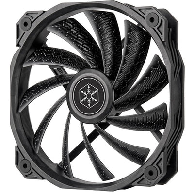 Silverstone shark force 160 case fan (zwart, 160 x 160 x 27 mm, pwm)