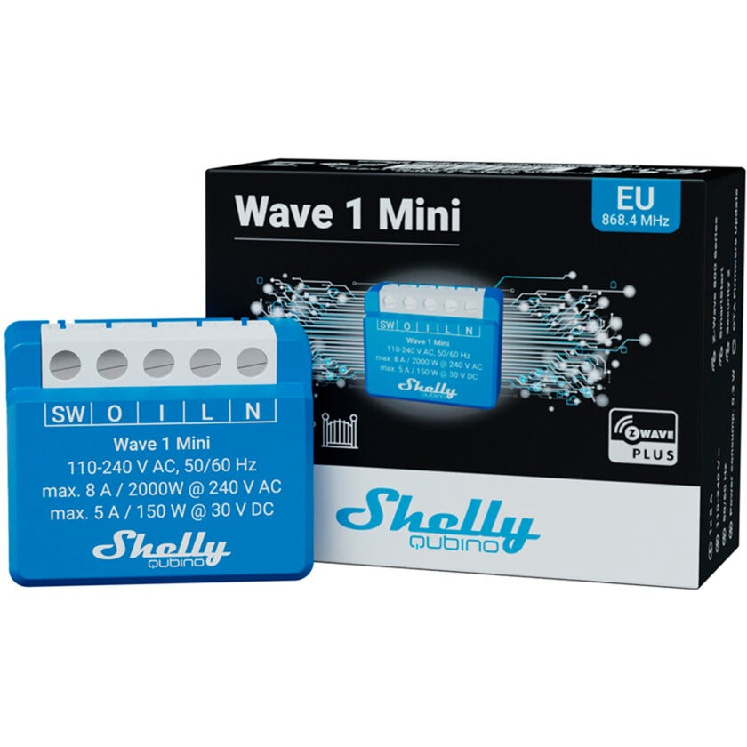 Shelly qubino wave 1 mini schakelactor z-wave
