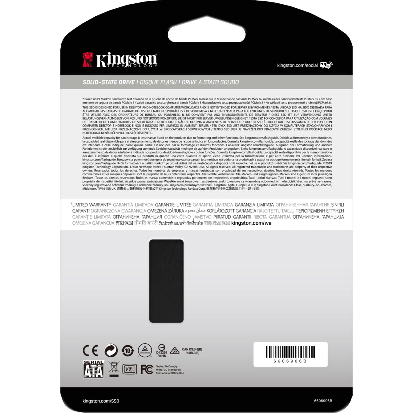 Kingston kc600 2048 gb ssd (zwart, skc600 2048g, sata 600)