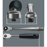 Wera 8100 sa 7 zyklop metal-ratelset doorsteekvierkant 1 4 gereedschapsset (28-delig) - afbeelding 8