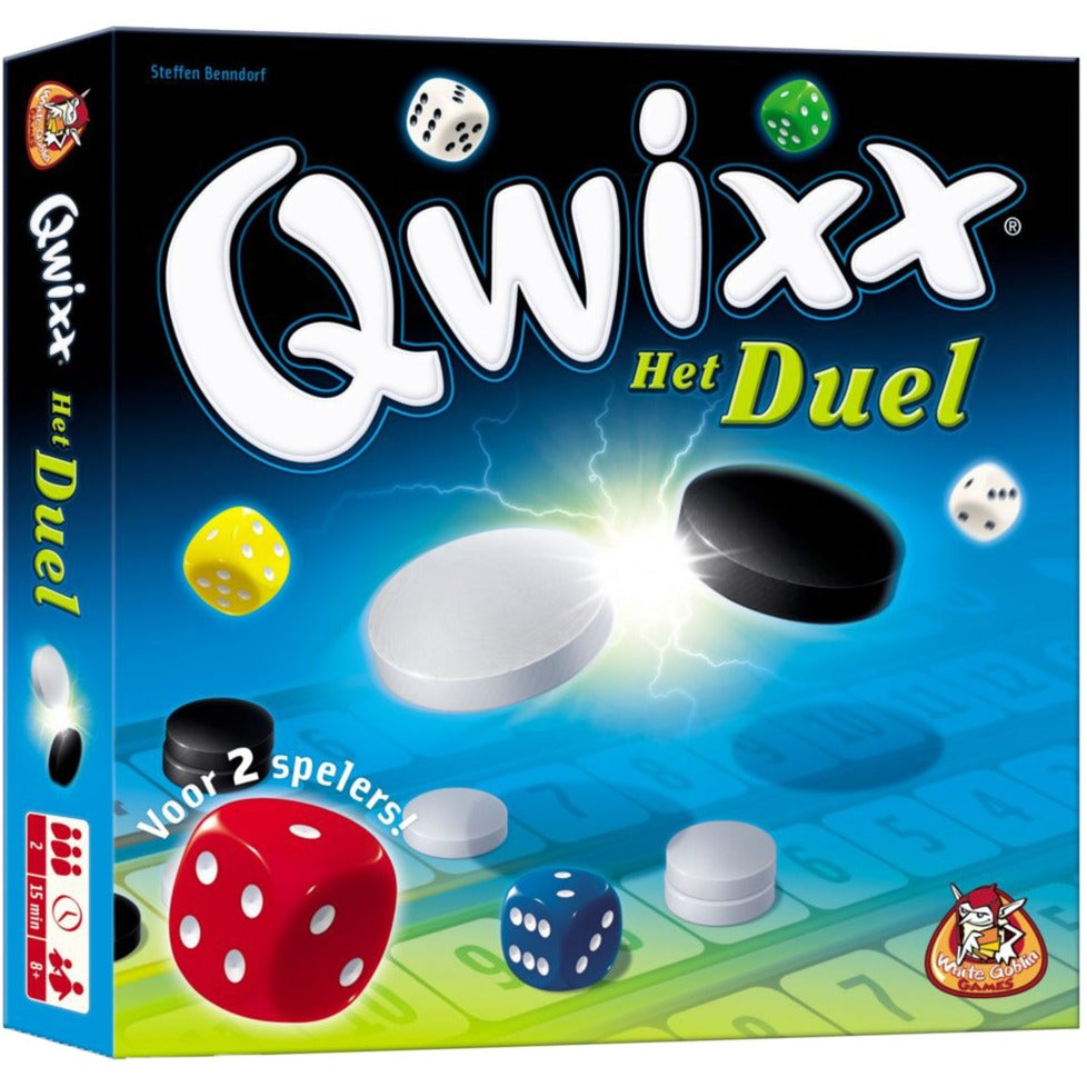 White goblin games qwixx het duel dobbelspel (nederlands, 2 spelers, 15 minuten, vanaf 8 jaar)