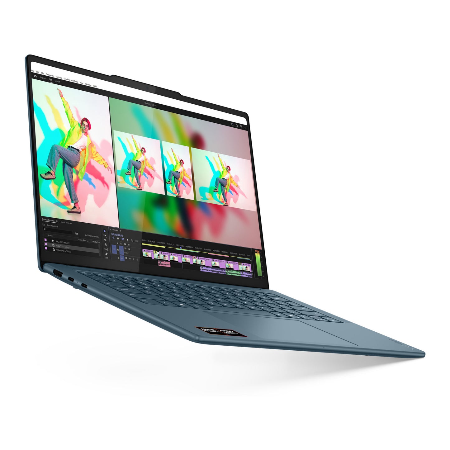 Lenovo yoga pro 7 14asp10 (83lx001mmh) 14.5 copilot+ laptop (blauwgroen | ryzen ai 9 365 | radeon 880m graphics | 32 gb | 1 tb ssd)