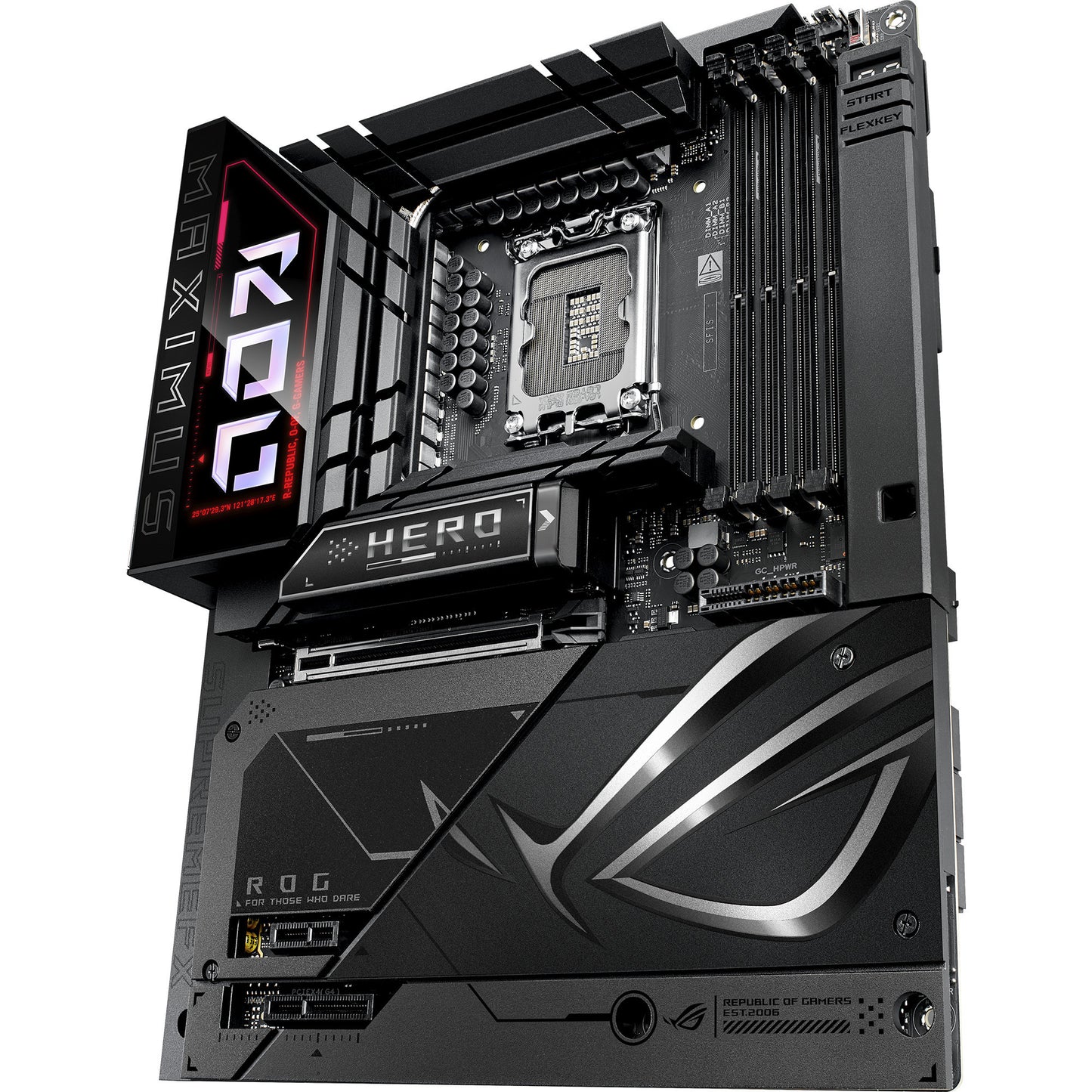 Asus rog maximus z890 hero btf socket 1851 moederbord (zwart, raid, 5 gb-lan, wi-fi 7, bt, sound, atx)