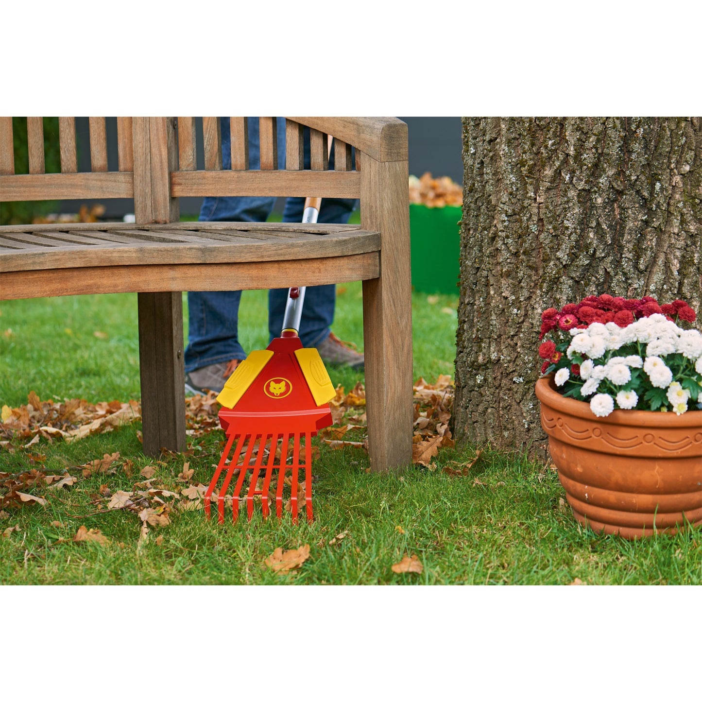 Wolf-garten multi-star 4-in-1 bladhark (rood geel)