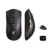Mchose k7 ultra lightweight wireless gaming mouse (zwart goud, rgb, usb 2.4 ghz, 42.000 dpi)