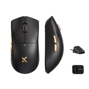 Mchose k7 ultra lightweight wireless gaming mouse (zwart goud, rgb, usb 2.4 ghz, 42.000 dpi) - afbeelding 2