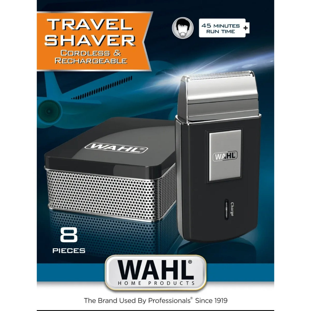Wahl home products reis set scheerapparaat (zwart wit, 8-delig)
