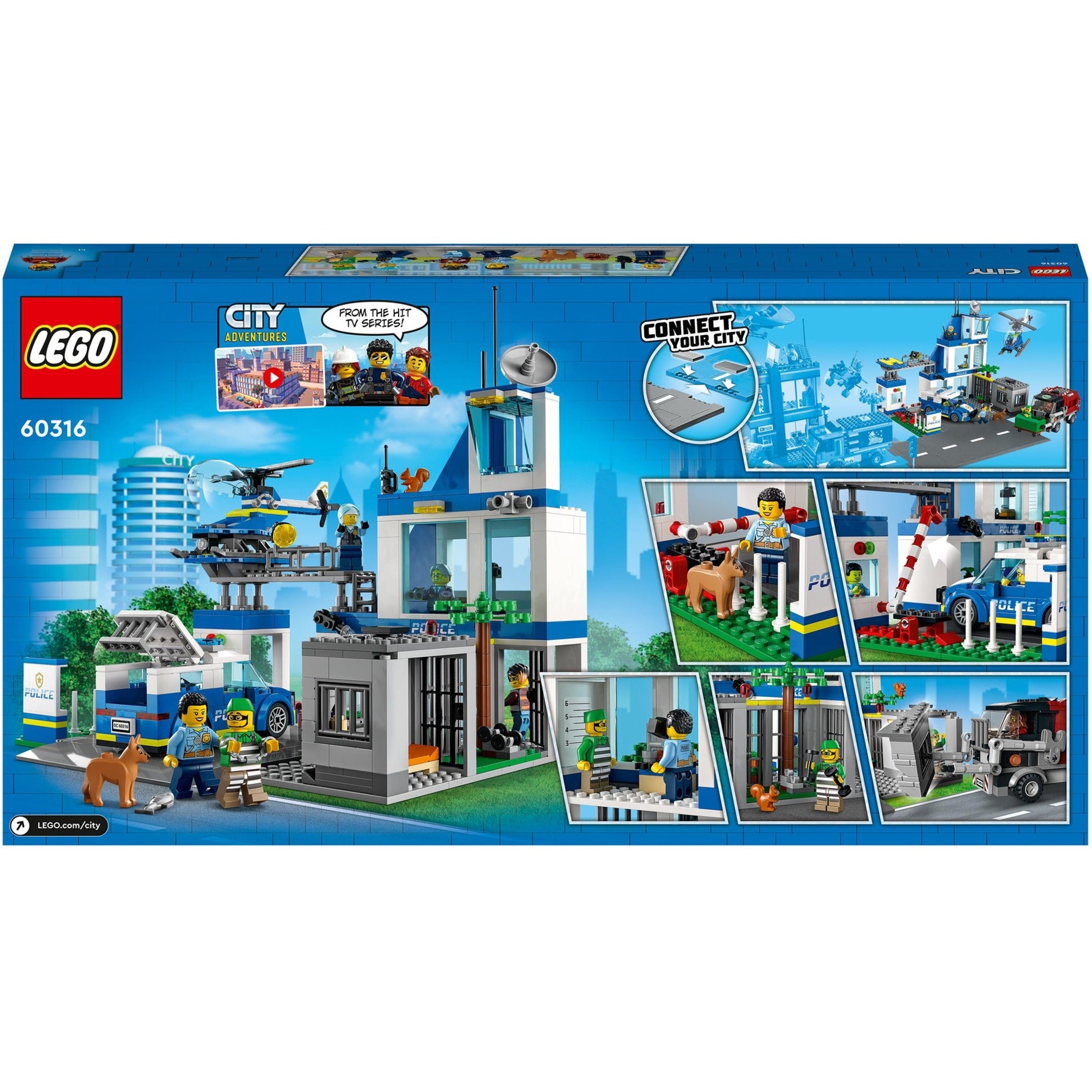 Lego city - politiebureau constructiespeelgoed (60316)